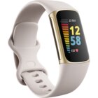 Image of product - Charge 5 Bluetooth Fitness Tracker With Built-In GPS And Heart Rate Monitor - Lunar White