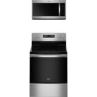 Image of product - 5.3 CuFt Freestanding 5-Burner Convection Electric Range With 1.7 CuFt 1000 Watt Over-The-Range Microwave In Stainless Steel