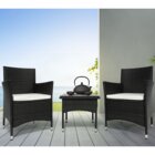 Image of product - Naples Brown PE Wicker 3-Piece Patio Seating Set