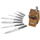 Image of product - 10-Piece Stainless Steel Hammered Knife Block Set