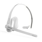 Image of product - Hands Free Single-Sided Wireless White Headset With Microphone