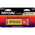 RAYOVAC Fusion 12-Pack Alkaline AAA Batteries