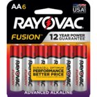 RAYOVAC Fusion 6-Pack AA Performance Alkaline Batteries