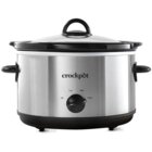 Image of product - 4.5-Quart Manual Slow Cooker - Brushed Stainless Steel