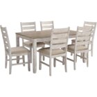 Image of product - Skempton White Wash 7-Piece Dining Table Set