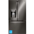 Image of product - 22.0 CuFt Smart Counter Depth French Door Refrigerator In Black Stainless With Integrated Dispenser