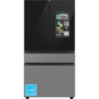 Image of product - 29.0 CuFt BESPOKE Family Hub™ 4-Door Panel Ready French Door Refrigerator With Charcoal Glass Family Hub™ Panel And Beverage Center™