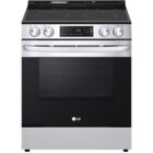 Image of product - 6.3 cu ft. Smart Wi-Fi Enabled Electric Slide-In Range in Stainless Steel with EasyClean®