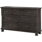 Avalon Stella Traditional Gray Seven Drawer Dresser