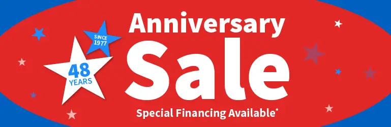 Anniversary Sale, Special Financing Available 