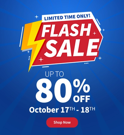 Flash Sale, Up to 80%, Limited time only, Shop Now