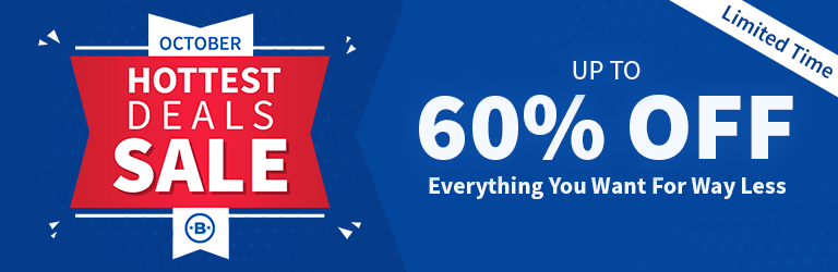 October Hottest Deals Sale Up to 60% Off Everything you want for Way Less