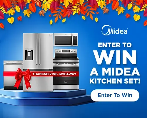 Midea Enter to Win A Midea Kitchen Set, Enter to win