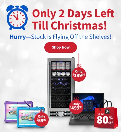 Only 2 Days left, till christmas, Hurry stock is flying off the shelves and Shop Now