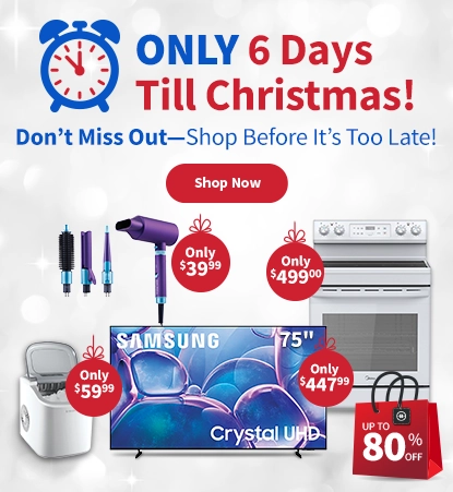 Only 6 Days till christmas, Dont missout shop before its too late and Shop Now