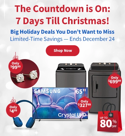 The Countdown is on 7 Days till Christmas and Shop Now