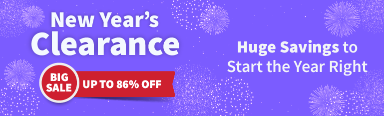 New Years Clearance, Big Sale Up to 86% Off, Huge Savings to Start the Year Right 