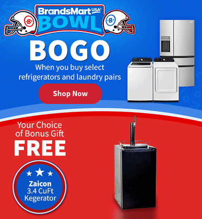 Bogo When you buy select refrigerators and laundry pairs