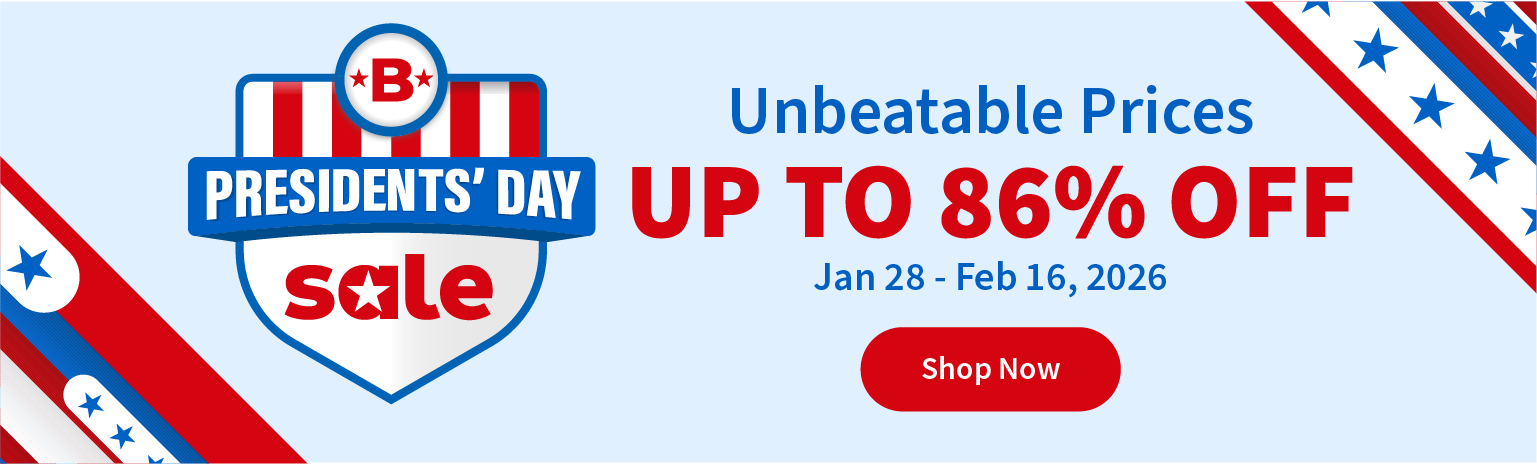 Presidents Day Sale, Unbeatable Prices Up to 86% Off and Shop Now