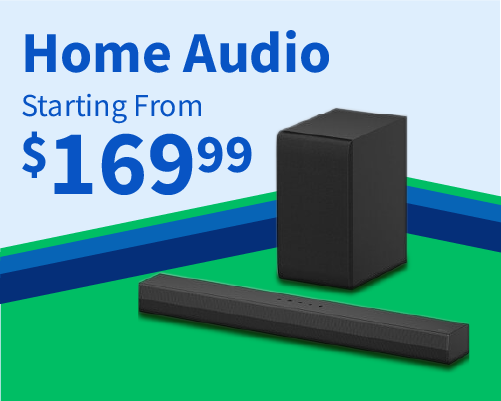 Home Audio Systems starting from $169.99