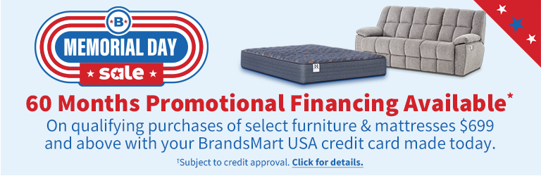 memorial Day Sale, 60 Months Promotional Financing Available and Shop Now