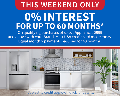 0% Interest for up to 60 months