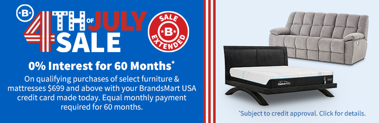 4th July Sale 0% interest for 60 Months