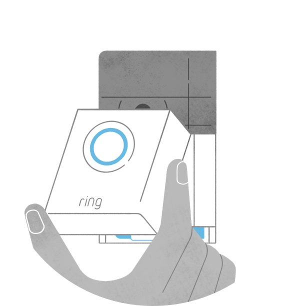 Mount and secure Video Doorbell 4 with screws and click the faceplate into place.