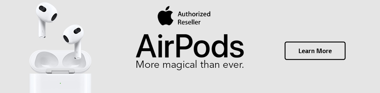 Apple AirPods. More magical than ever. Learn More.