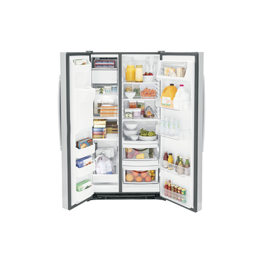sss GE GSS25GYPFS 25.3 CuFt Side-By-Side Refrigerator in