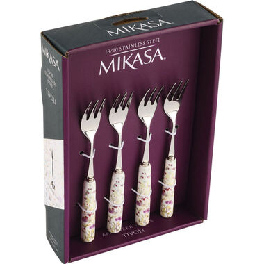 Mikasa 5335242 Tivoli Garden Set of 4 Appetizer Forks | BrandsMart USA