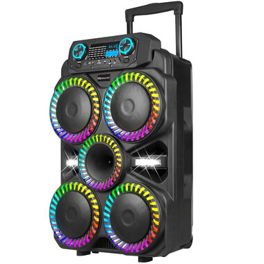 IQ Sound IQ8408DJBT Vortex Pro Portable Bluetooth Speaker with LED