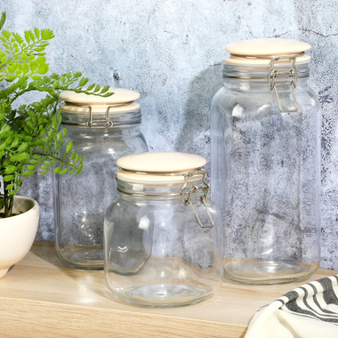 Martha Stewart 136553-03 Rindleton 3-Piece Canisters Set with