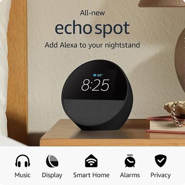 Echo Spot ホワイト Amazon Echo Spot (2024 release)
