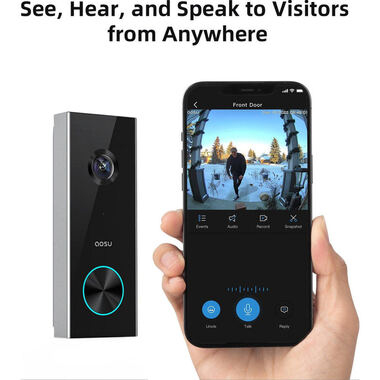 半額✨AOSU Video Doorbell ドアベル 防犯 未使用 Amazon.com: aosu Doorbell Camera Wireless- Head-to-Toe View, 2.4