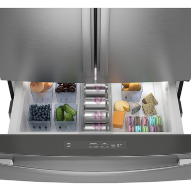 goodページ GE PGE29BYTFS 28.7 CuFt 4-Door French Door Refrigerator in