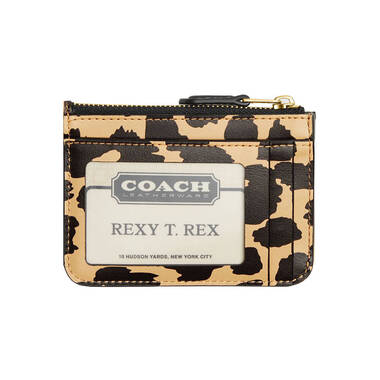Coach COACH CM775-B Mini Skinny ID Case - Leopard Print