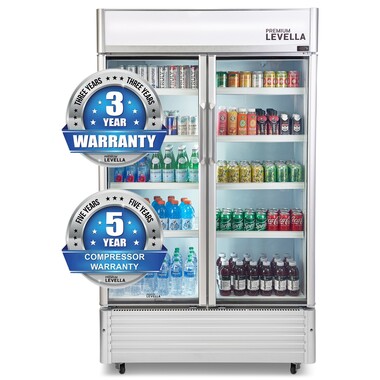 ZIMA パネル　ブリキ Premium Levella PRN290DX 29.0 CuFt Glass Door Commercial Reach-In