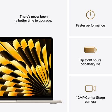 Apple MW0Y3LLA 13” MacBook Air M4 Chip with 8-Core CPU 16GB RAM
