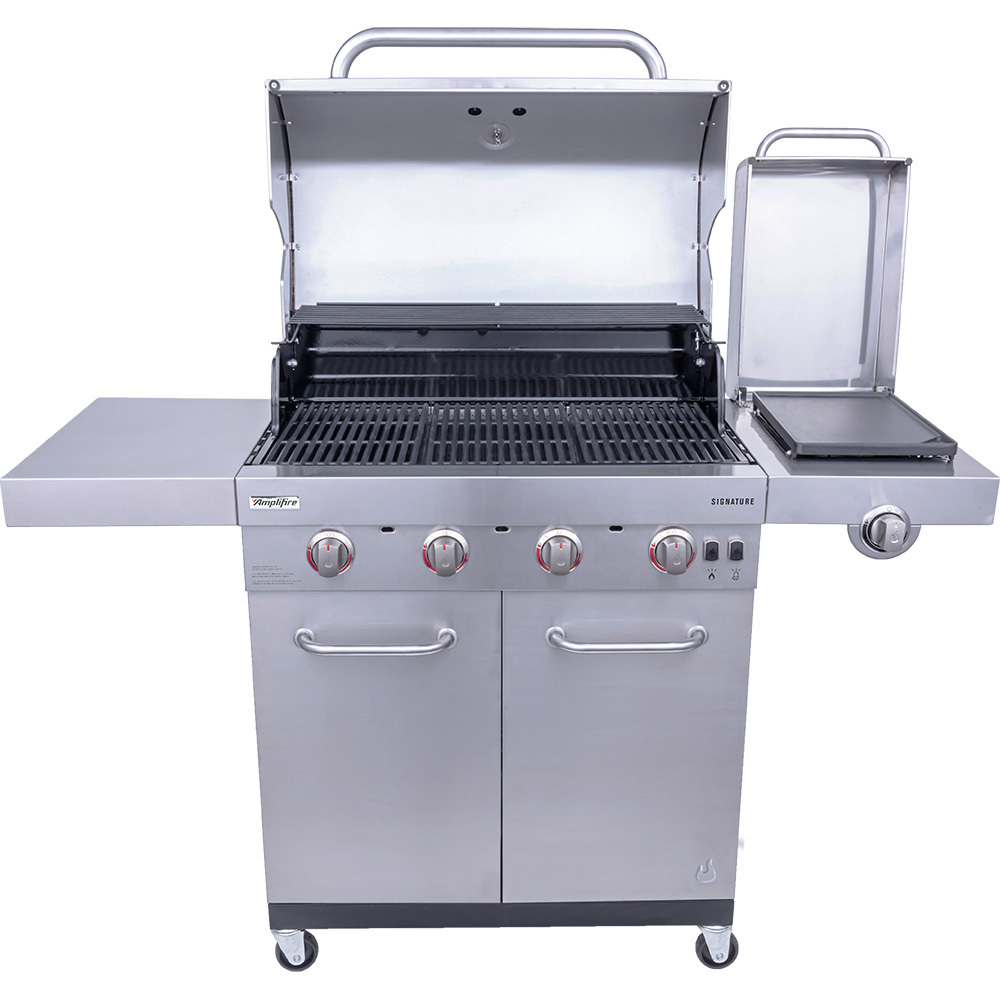 Char-Broil 463255020 Signature Series™ Amplifire™ 45,000 BTU 4-Burner  Stainless Steel Gas Grill | BrandsMart USA