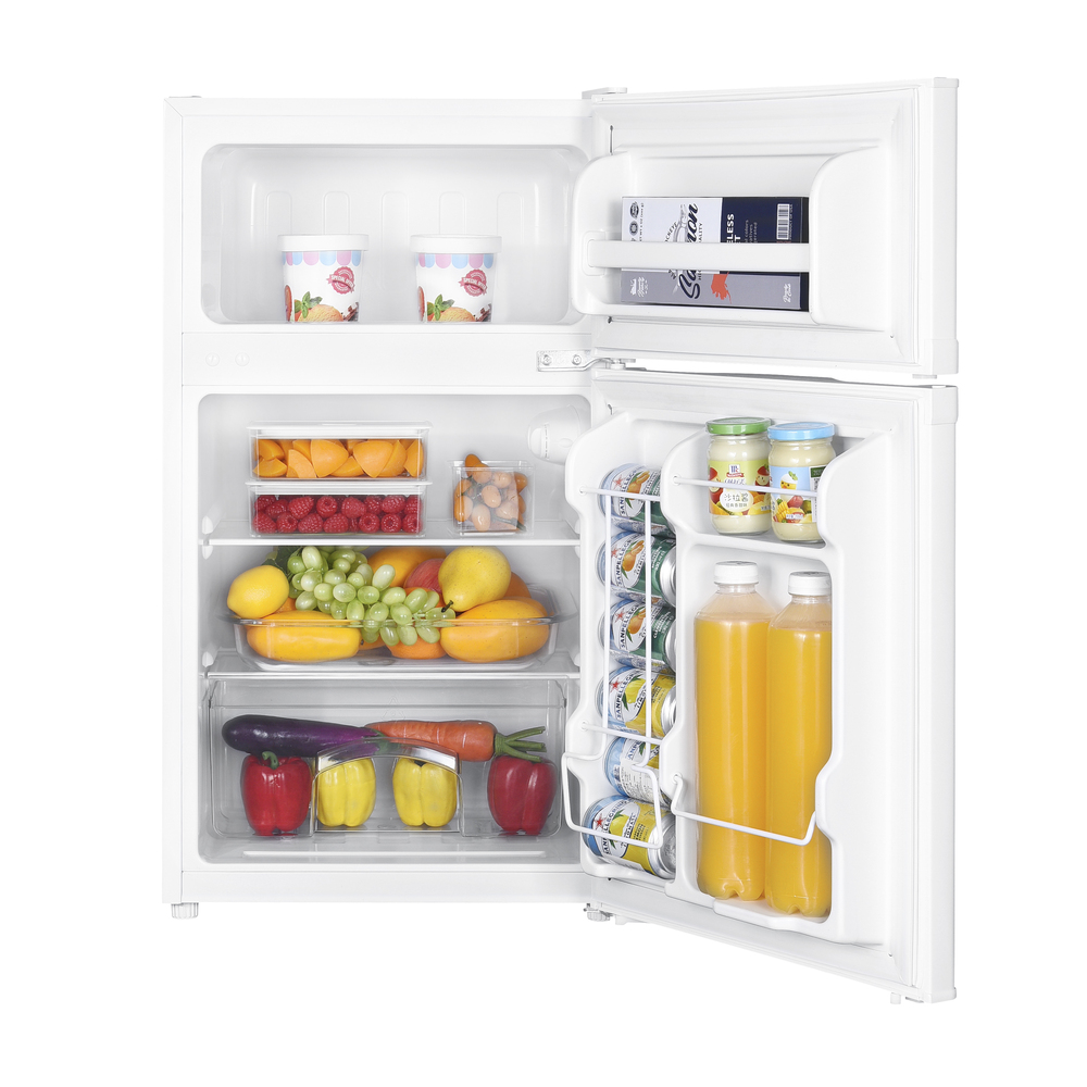 Premium Levella PRF315300HW 3.1 Cubic Foot Manual Defrost Top Freezer Mini  Refrigerator in White