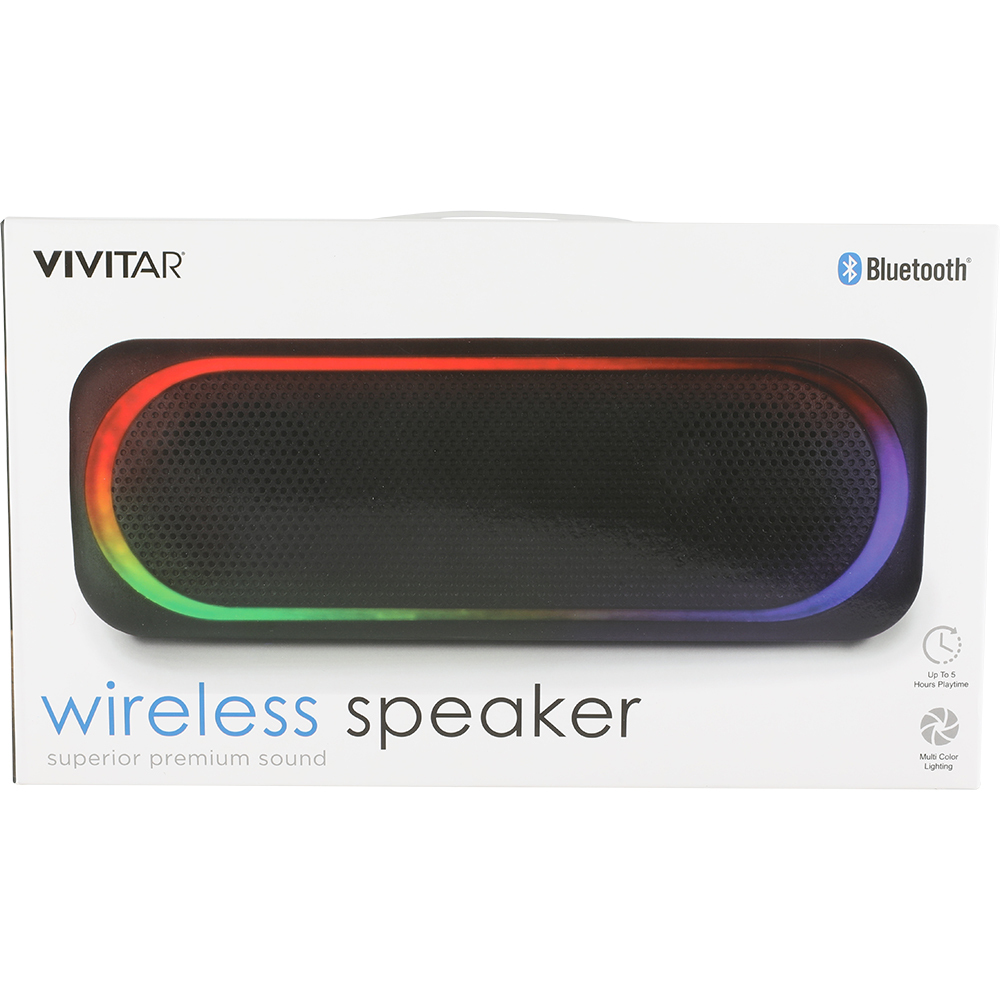 Vivitar V60044BT BLK Firework Wireless Bluetooth Speaker with
