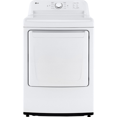 LG DLE6100W 7.3 CuFt Smart White Electric Dryer