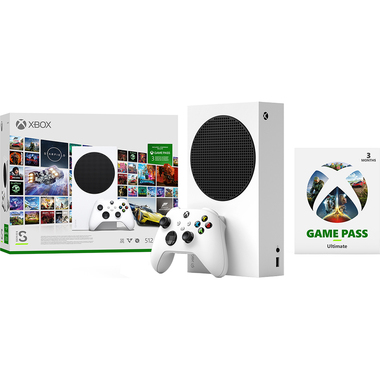 Microsoft - Xbox Series S 512GB All-Digital Starter Bundle Console with Xbox Game Pass (Disc-Free Gaming) - White