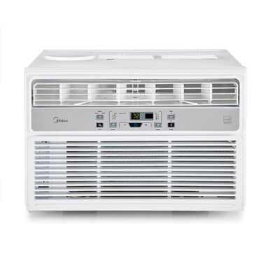 MIDEA EasyCool Window Air Conditioner - Cooling, Dehumidifier, Fan with remote control - 8,000 BTU, Rooms up to 350 Sq. Ft. (MAW08R1BWT Model)