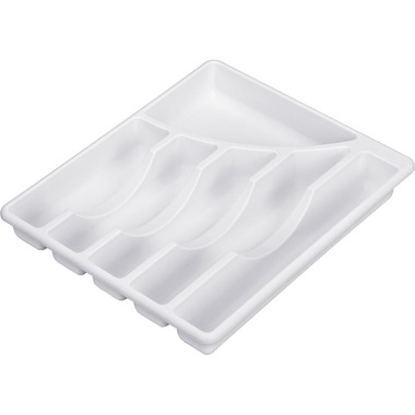 Sterilite 6 Compartment Cutlery Tray White Pack Of 5
