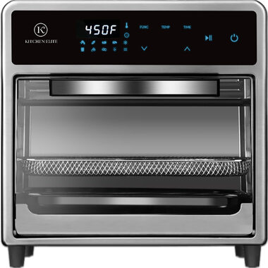 Elite 25l digital air fryer oven black clearance