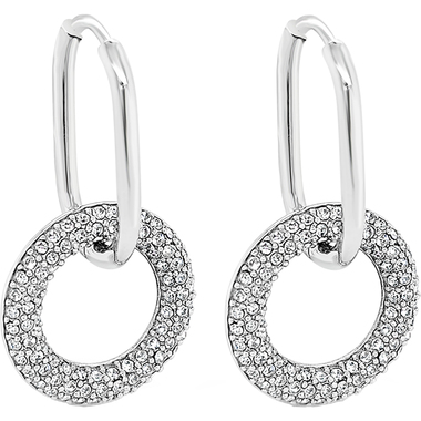 Mi Tesoro MTE004PT Preciosa Lock Silver Earrings
