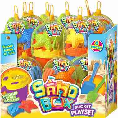 UPC 075656012820 product image for JaRu 1282 6PC SAND BUCKET PLAYSET | upcitemdb.com