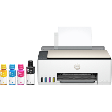 HP - Smart Tank 5000 Wireless All-in-One Supertank Inkjet Printer with up to 2 Years of Ink Included - White